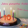 10 Jahre Glutenfrei Frollein Gewinnspiel_Kuchen mit Kerzen